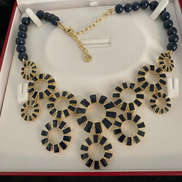 14k Plated Statement Necklace - Picture 1 of 5